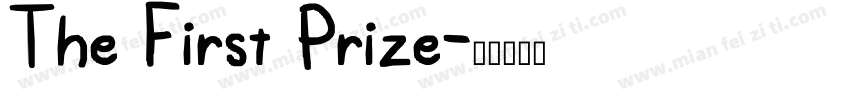 The First Prize字体转换